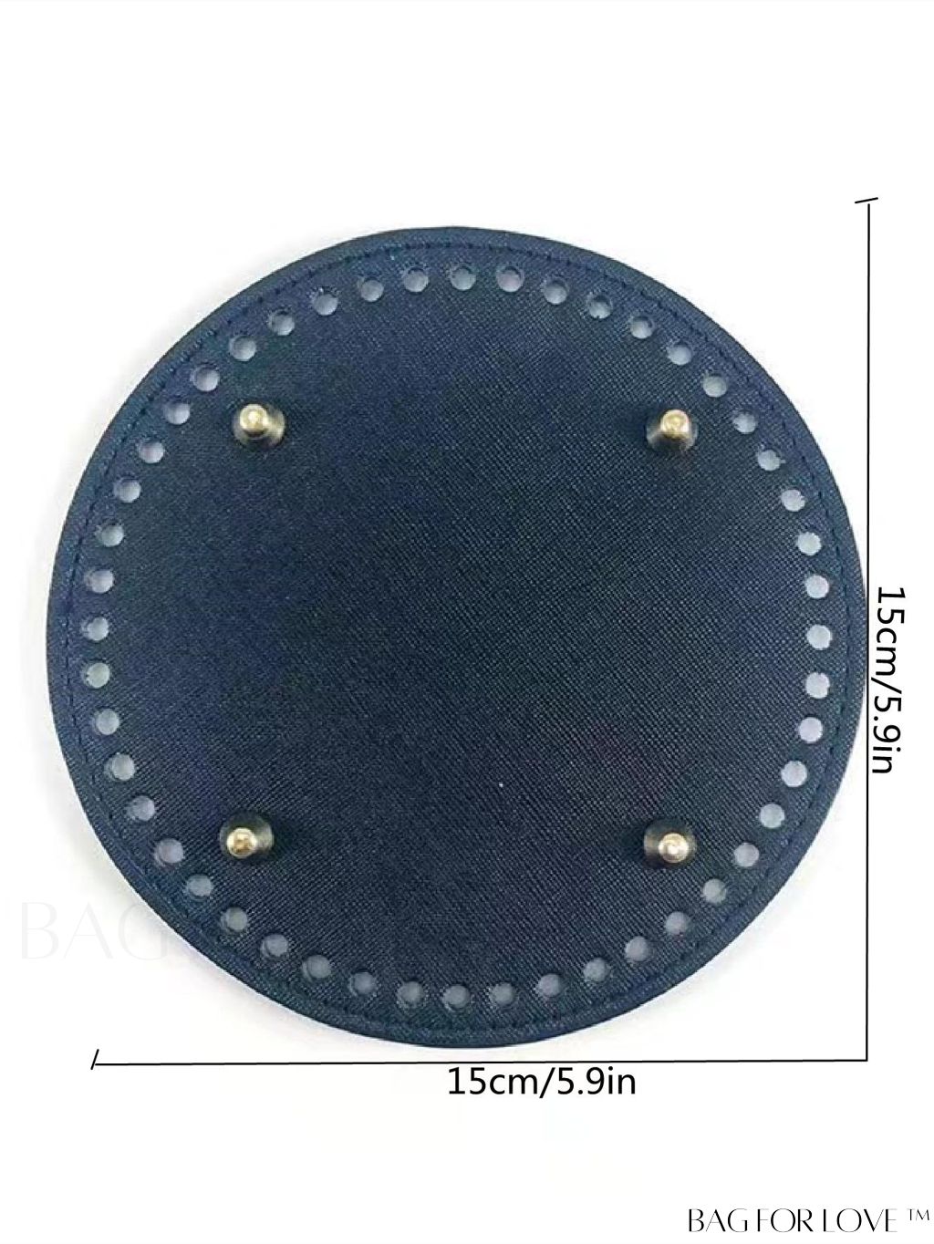 BagForLove - Artisan-Crafted Circular Woven Bag with Sturdy Base Accessory for Customizable Tote Creation