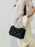 BagForLove - Compact Chain Flap Square Bag with Stylish Quilted Design