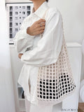 BagForLove - Versatile Retro Mesh Bag with Large Capacity, Ideal for Beach, Shopping, and Vacation