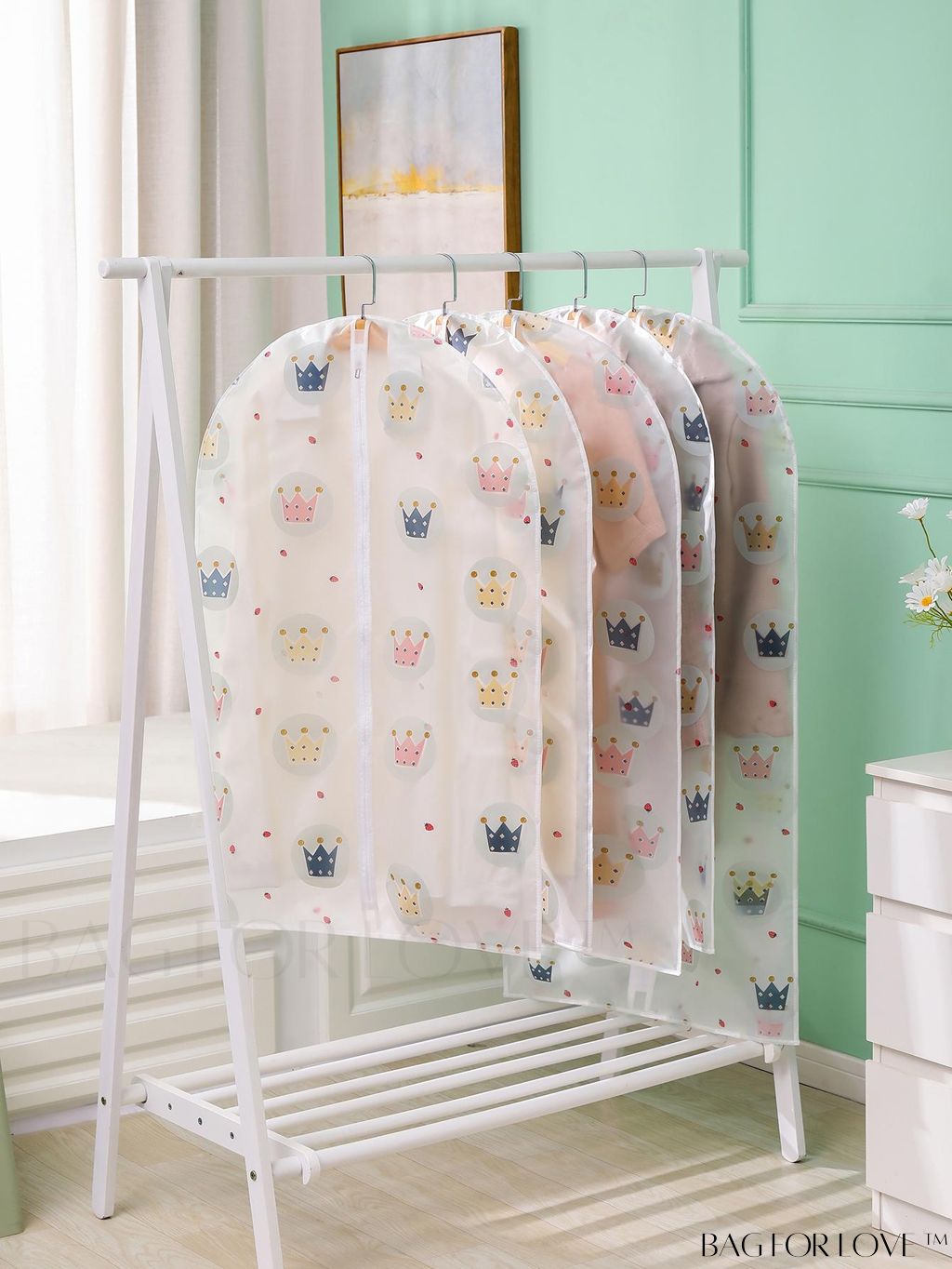 BagForLove - Translucent Cartoon Graphic Cloth Storage Bag - Organize in Style!