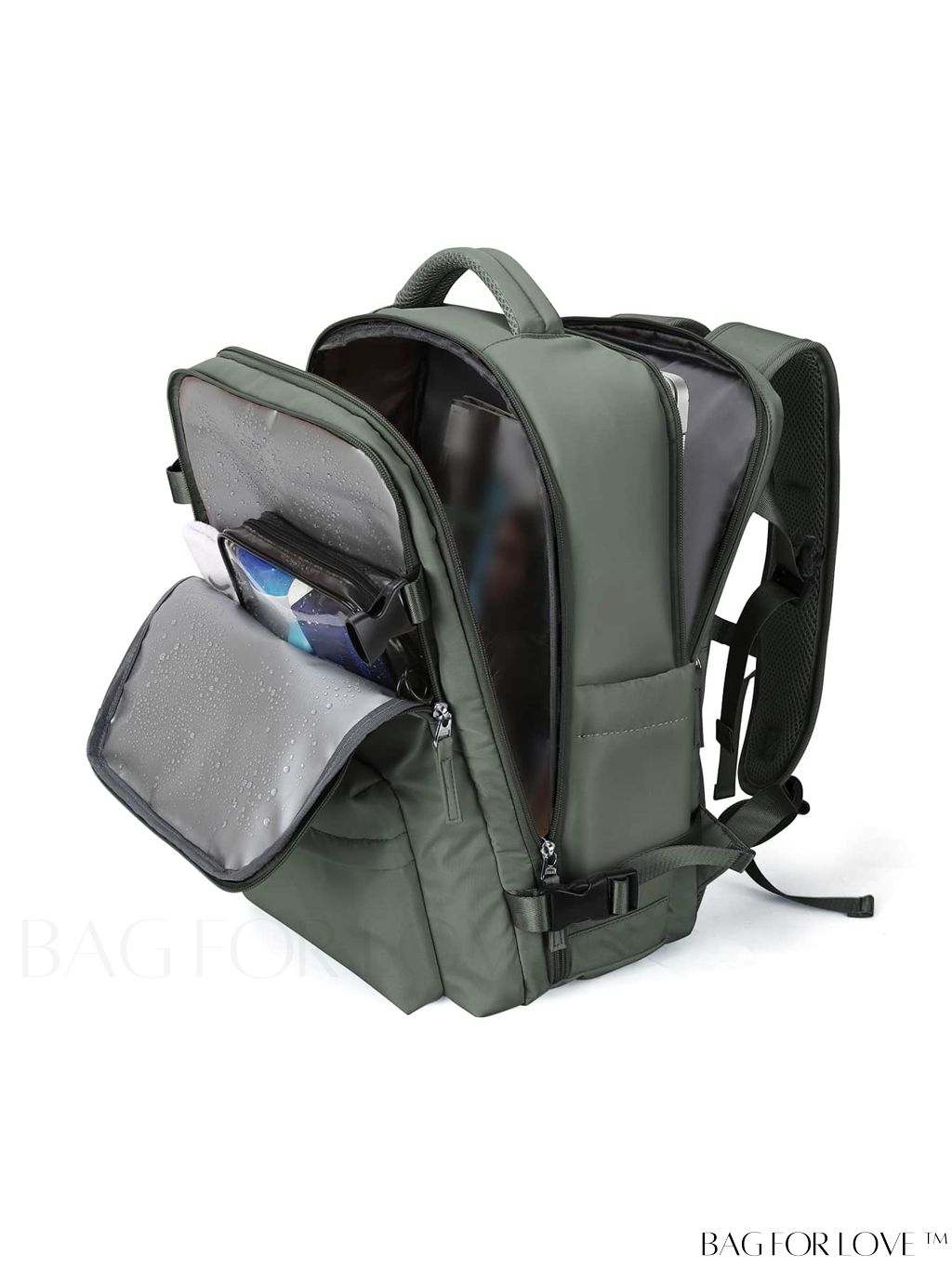 BagForLove - Premium Classic Medium Backpack with Zipper and Wet-Dry Separation