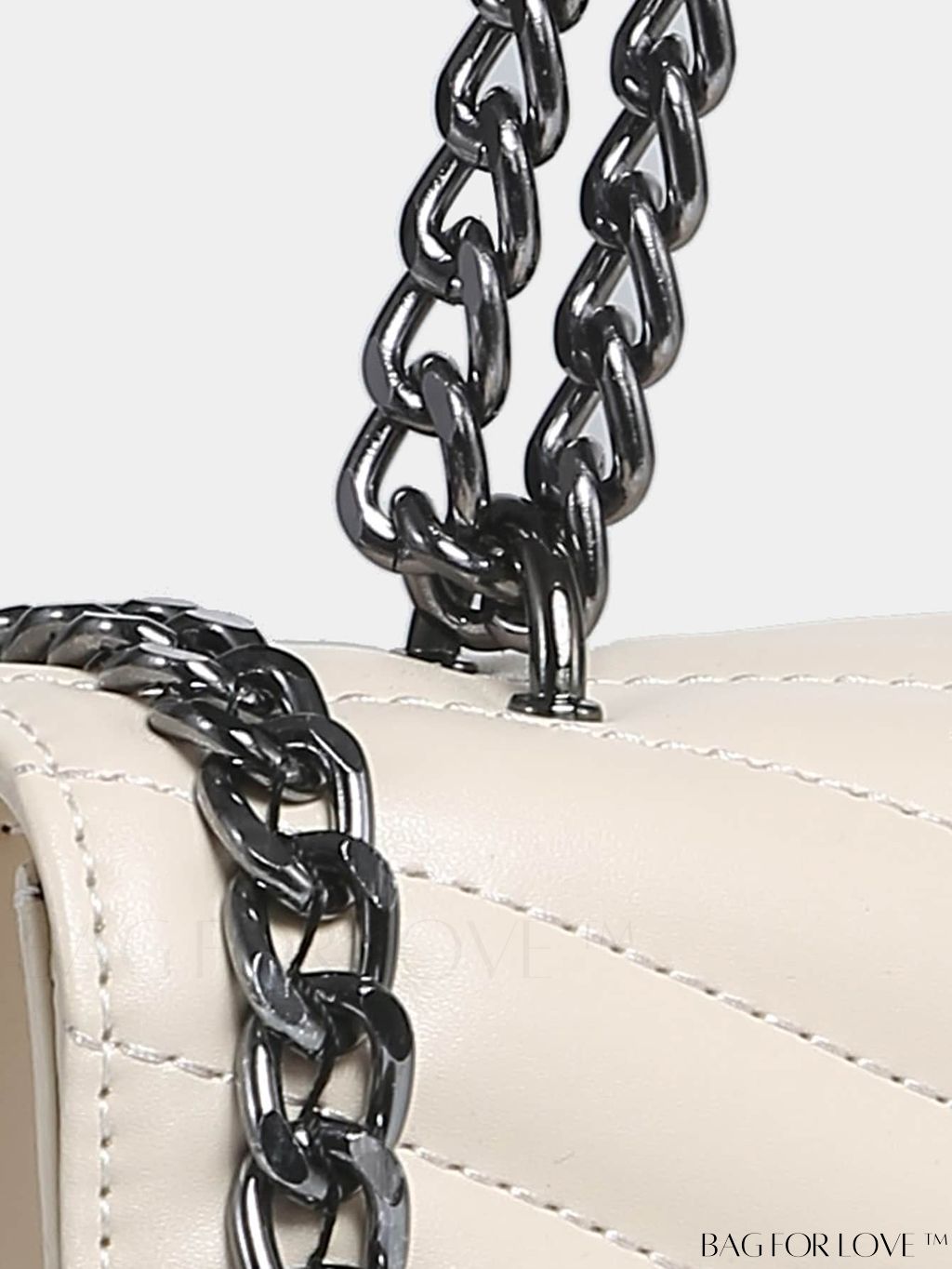 BagForLove - Chic Chevron Flap Square Bag with Chain Strap