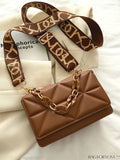 BagForLove - Compact Chain Flap Square Bag with Stylish Quilted Design