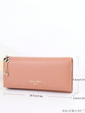 BagForLove - Stylish Long Wallet with Clover Decor and Letter Graphics