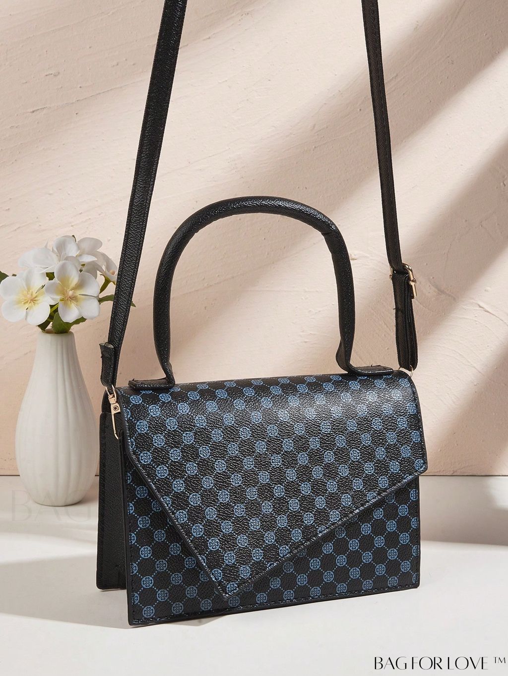 BagForLove - Crocodile Embossed Mini Flap Square Bag