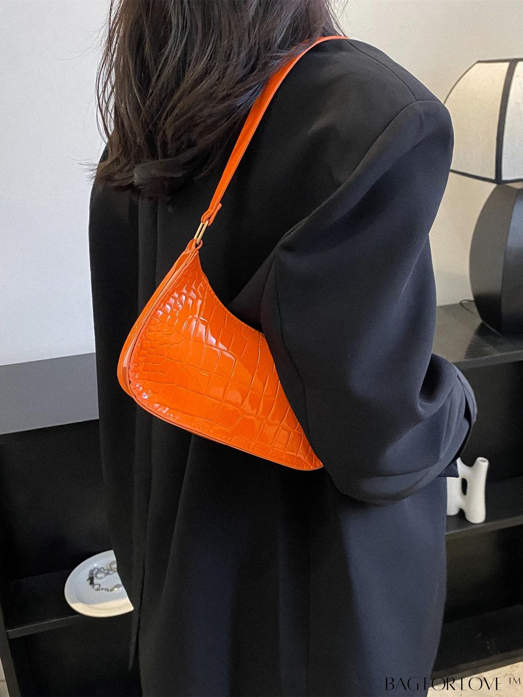 BagForLove - Refined Small Hobo Bag: Minimalist Elegance in Solid Color