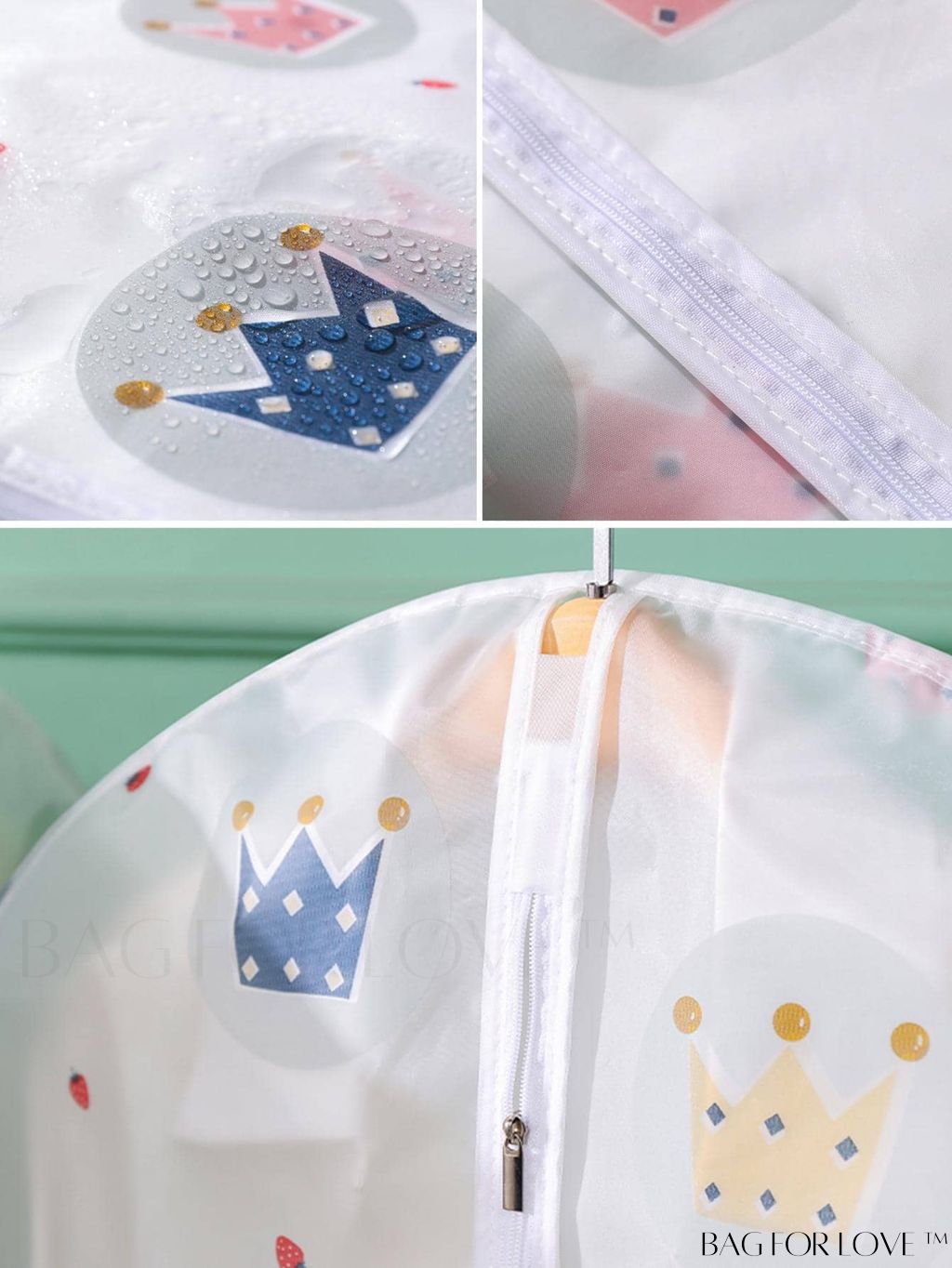 BagForLove - Translucent Cartoon Graphic Cloth Storage Bag - Organize in Style!