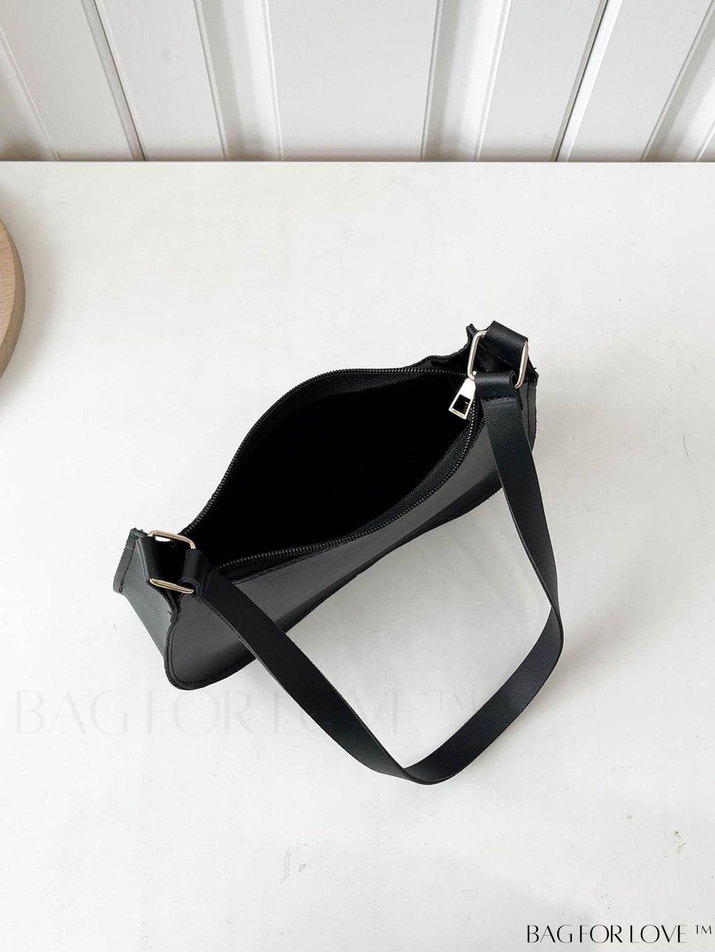 BagForLove - Refined Small Hobo Bag: Minimalist Elegance in Solid Color