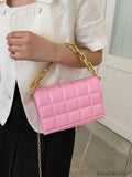 BagForLove - Compact Quilted Chain Square Bag with Subtle Detailing