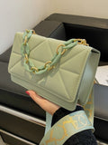 BagForLove - Compact Chain Flap Square Bag with Stylish Quilted Design