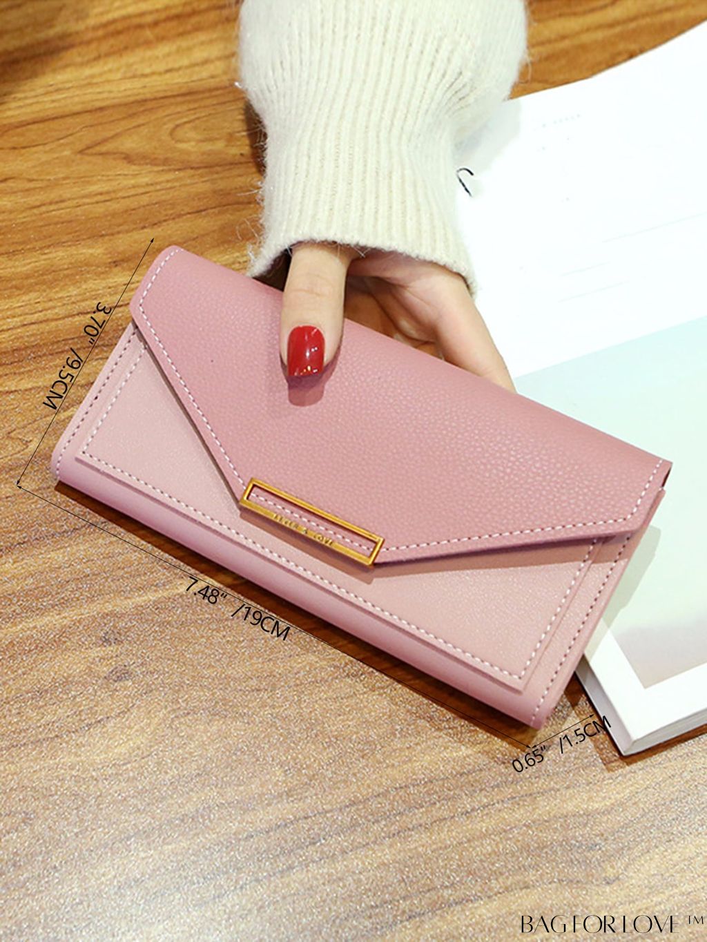 BagForLove - Stylish Personalized Long Wallet with Retro Charm and Versatile Multi-functionality