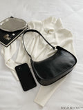 BagForLove - Refined Small Hobo Bag: Minimalist Elegance in Solid Color