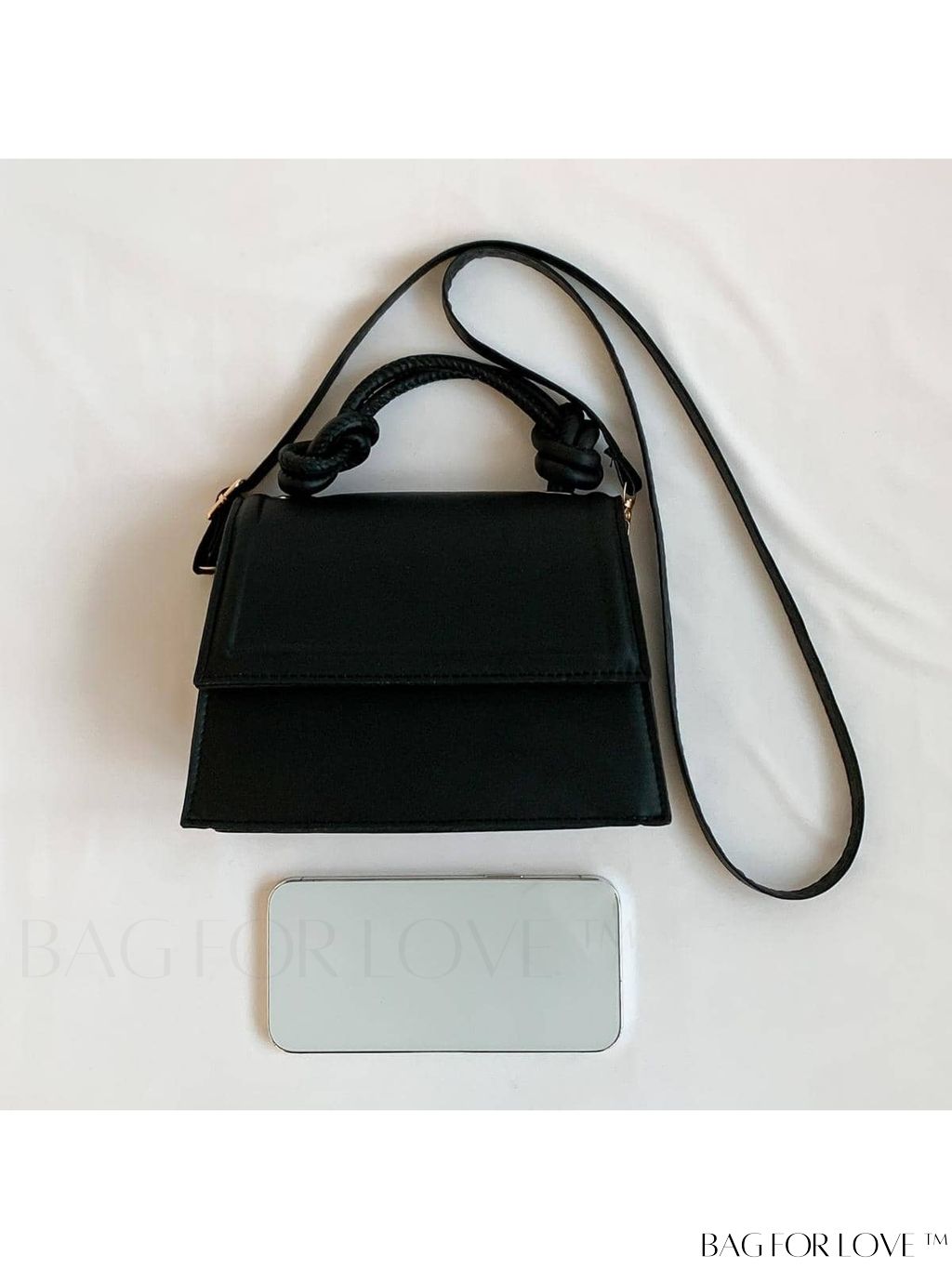 BagForLove - Chic PU Portable Crossbody Square Bag - Sleek, Compact, and Fashionable