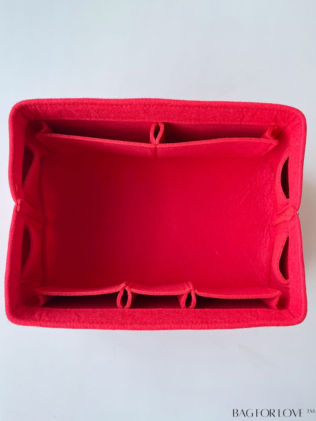 BagForLove - Streamlined Felt Khaki Tote Insert for Effortless Organization