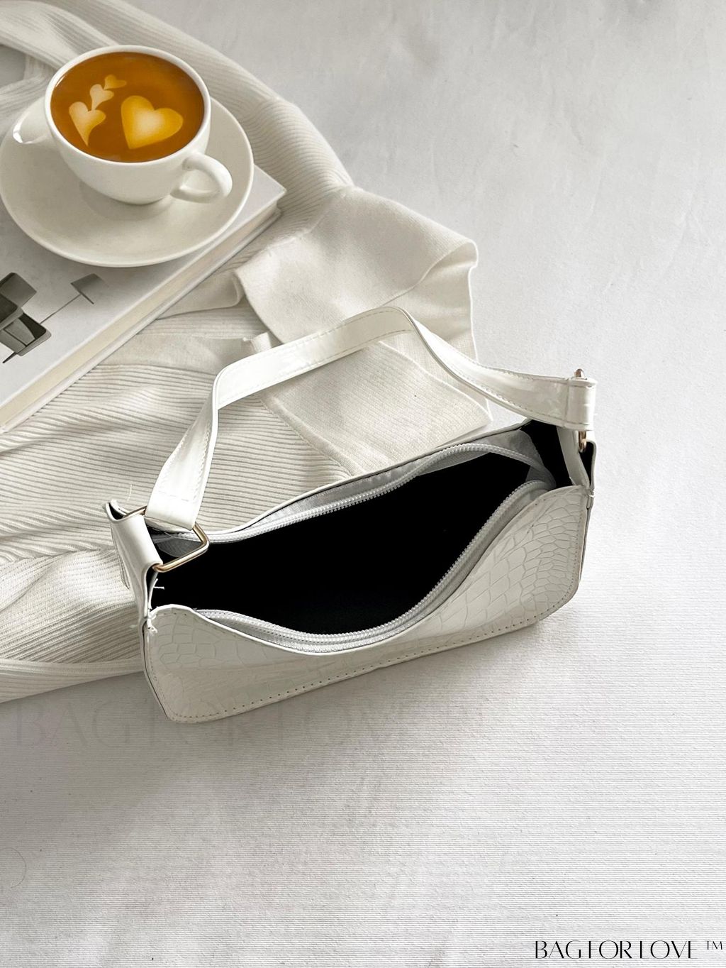 BagForLove - Refined Small Hobo Bag: Minimalist Elegance in Solid Color