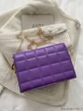 BagForLove - Compact Quilted Chain Square Bag with Subtle Detailing