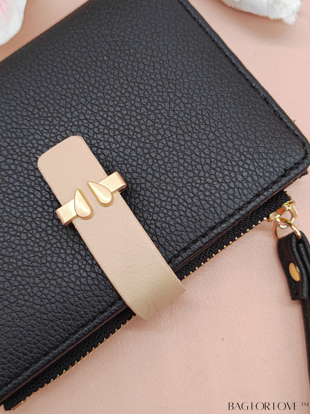 BagForLove - Stylish Pink Quilted Long Wallet with Zipper for Everyday Fashion