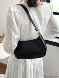 BagForLove - Refined Small Hobo Bag: Minimalist Elegance in Solid Color