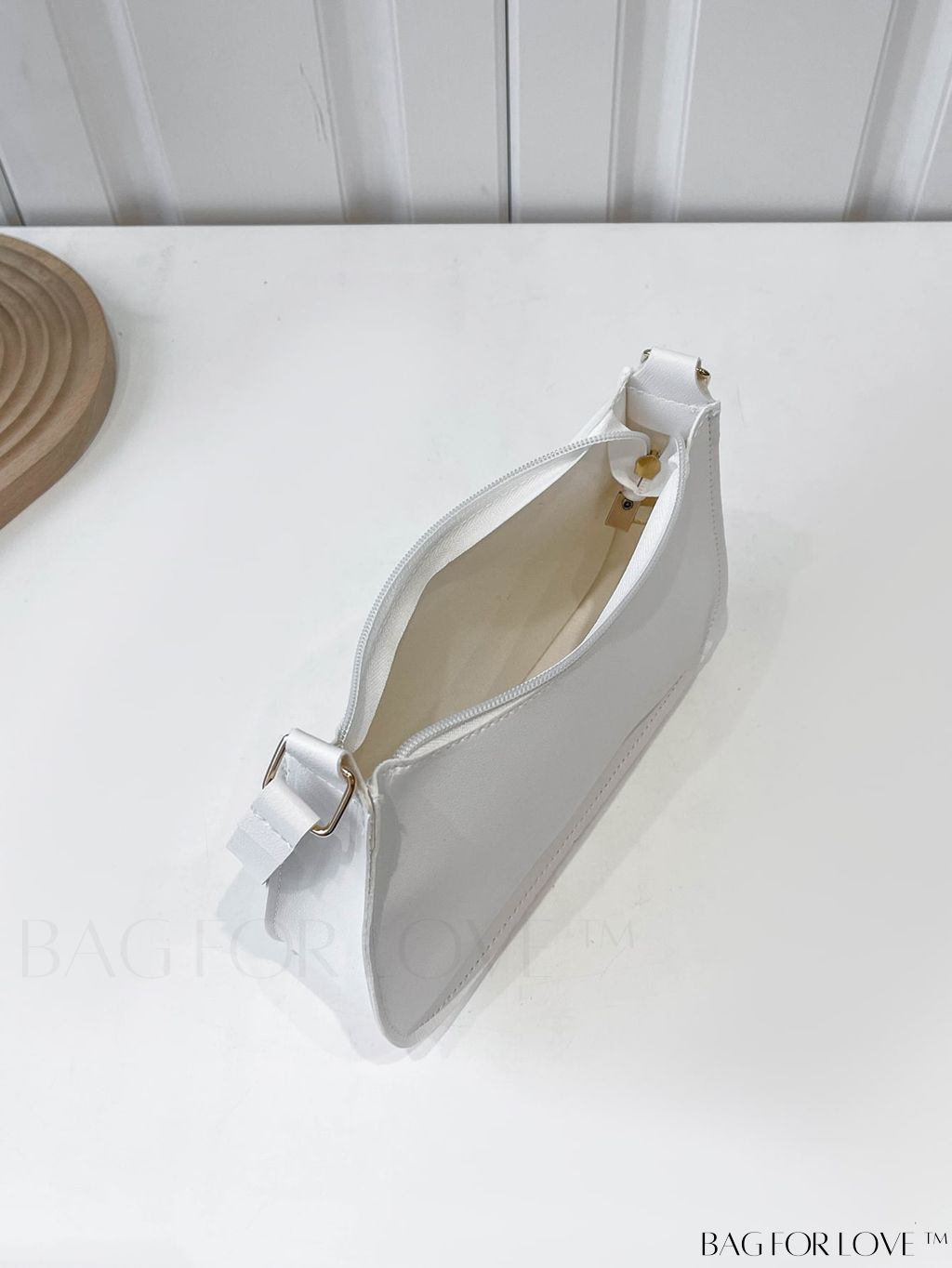 BagForLove - Refined Small Hobo Bag: Minimalist Elegance in Solid Color