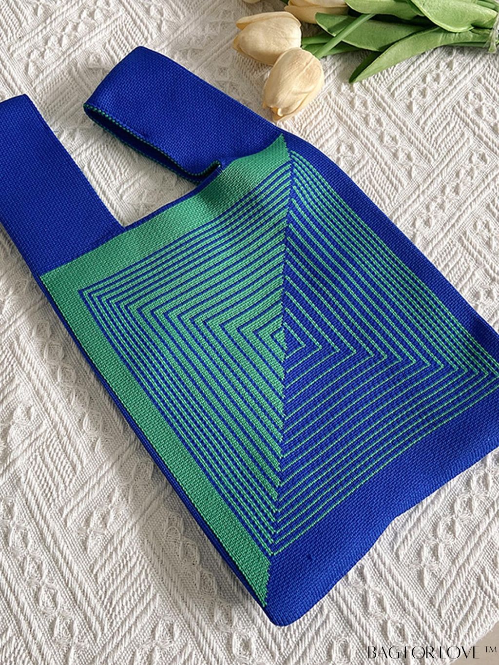 BagForLove - Compact Geometric Satchel with Twin Handles