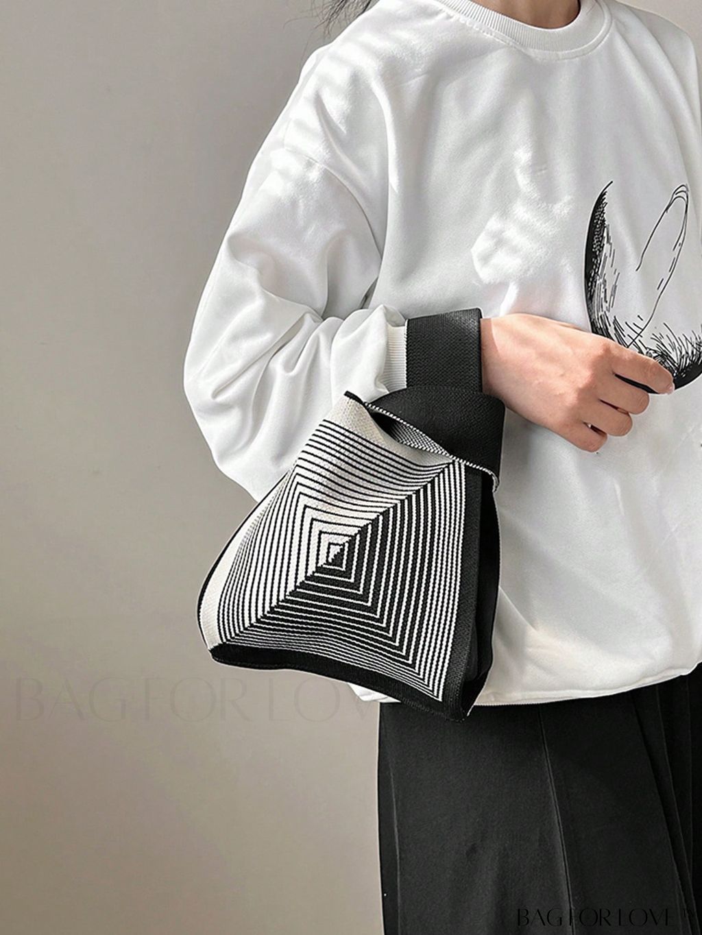 BagForLove - Compact Geometric Satchel with Twin Handles