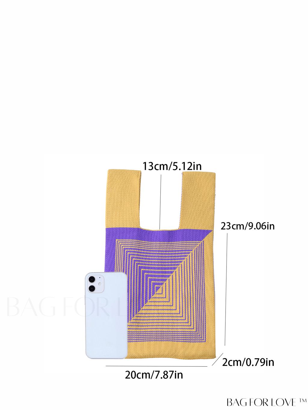 BagForLove - Compact Geometric Satchel with Twin Handles