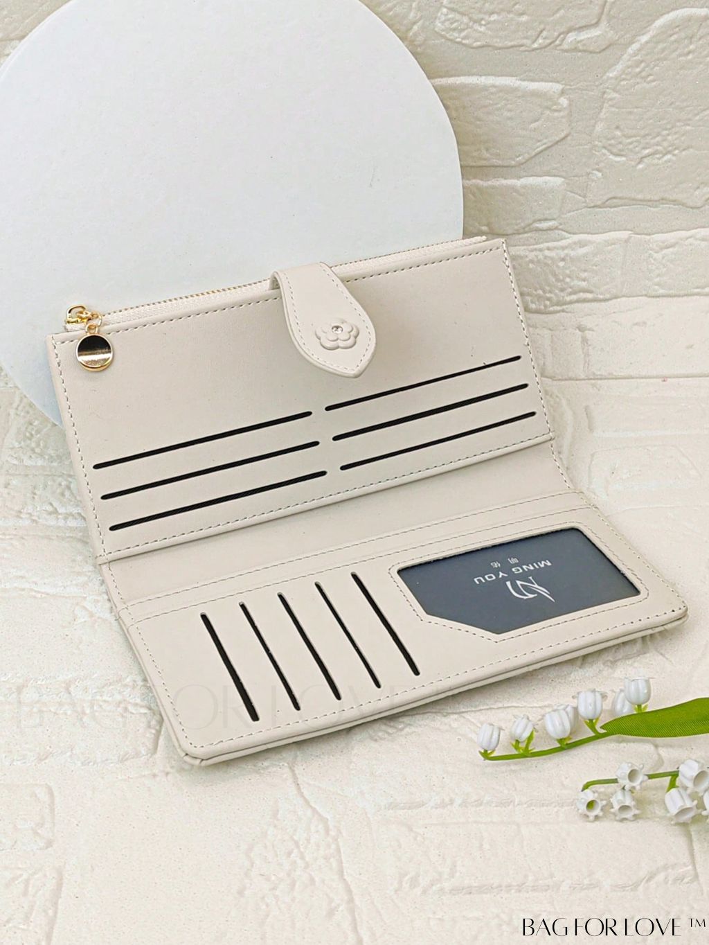 BagForLove - Stylish Pink Quilted Long Wallet with Zipper for Everyday Fashion