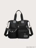 BagForLove - Waterproof Nylon Hand Bag: Womens Multi-Pocket Shoulder Crossbody for Travel and Everyday Use
