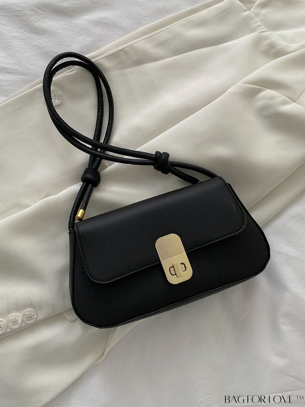 BagForLove - Sleek Flap Baguette Purse