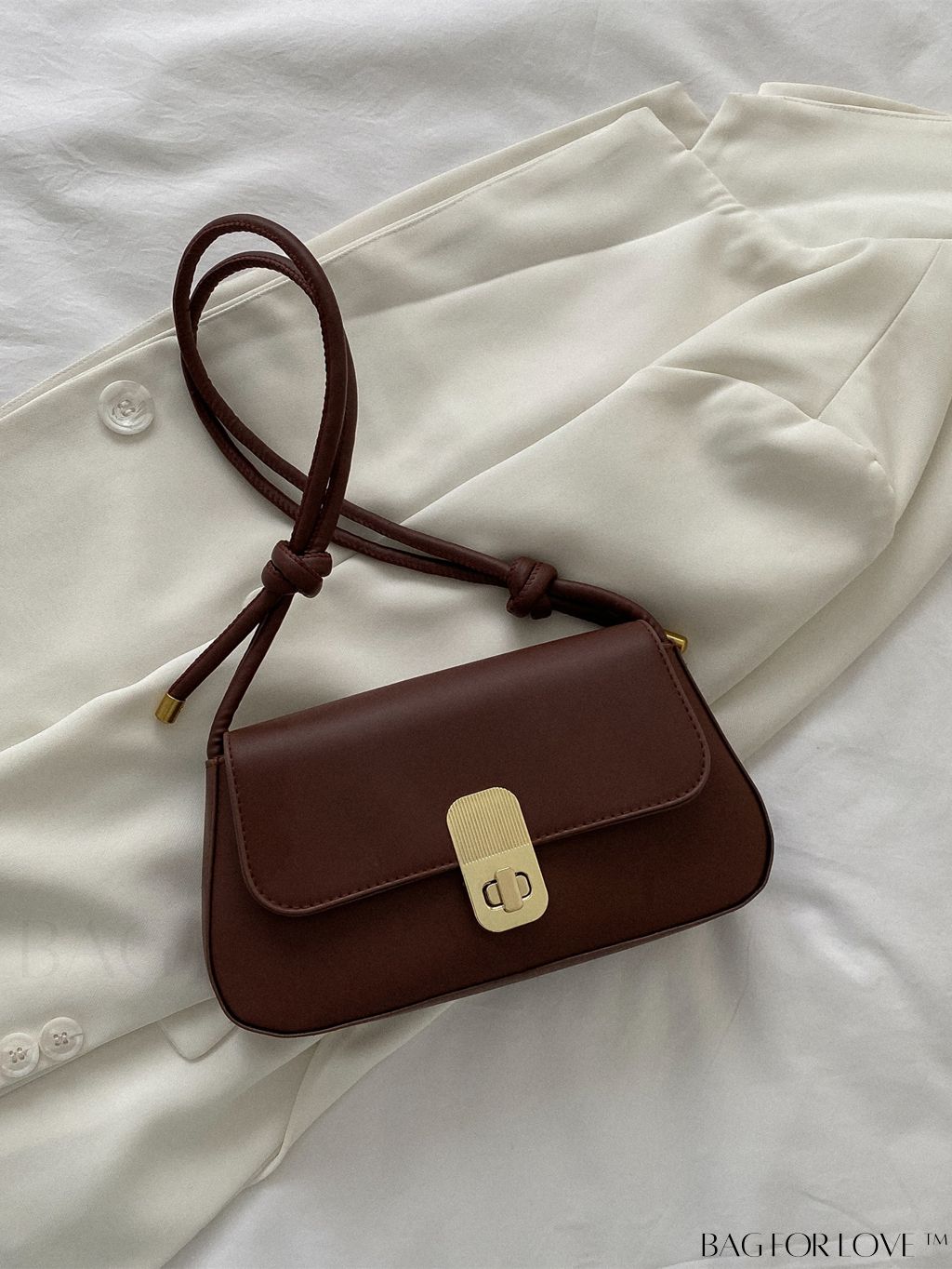 BagForLove - Sleek Flap Baguette Purse