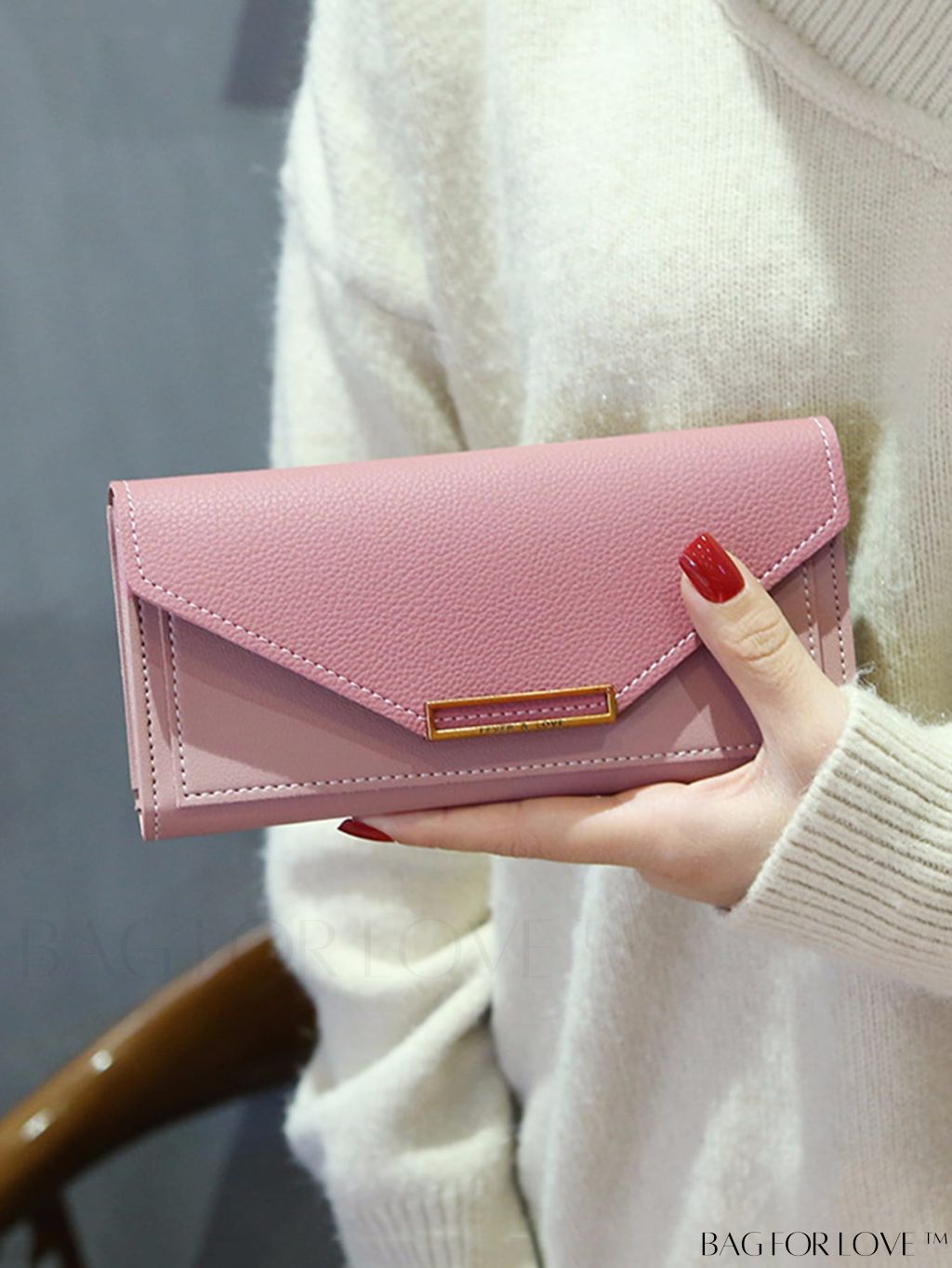 BagForLove - Stylish Personalized Long Wallet with Retro Charm and Versatile Multi-functionality