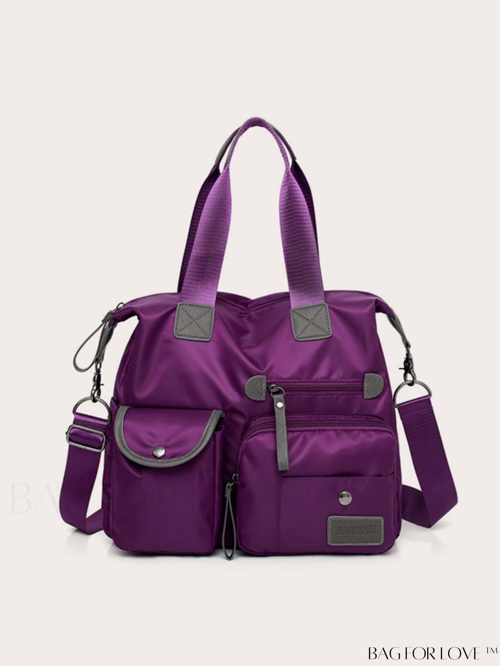 BagForLove - Waterproof Nylon Hand Bag: Womens Multi-Pocket Shoulder Crossbody for Travel and Everyday Use