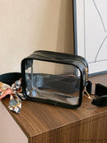 BagForLove - 2023 Transparent PVC Waterproof Jelly Bag with Shoulder Strap - Perfect for Phones and Coins
