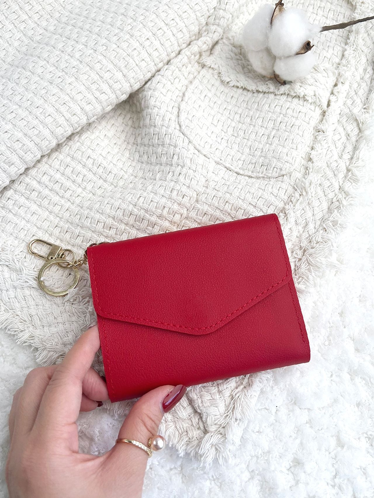 Womens fold over outlet wallet