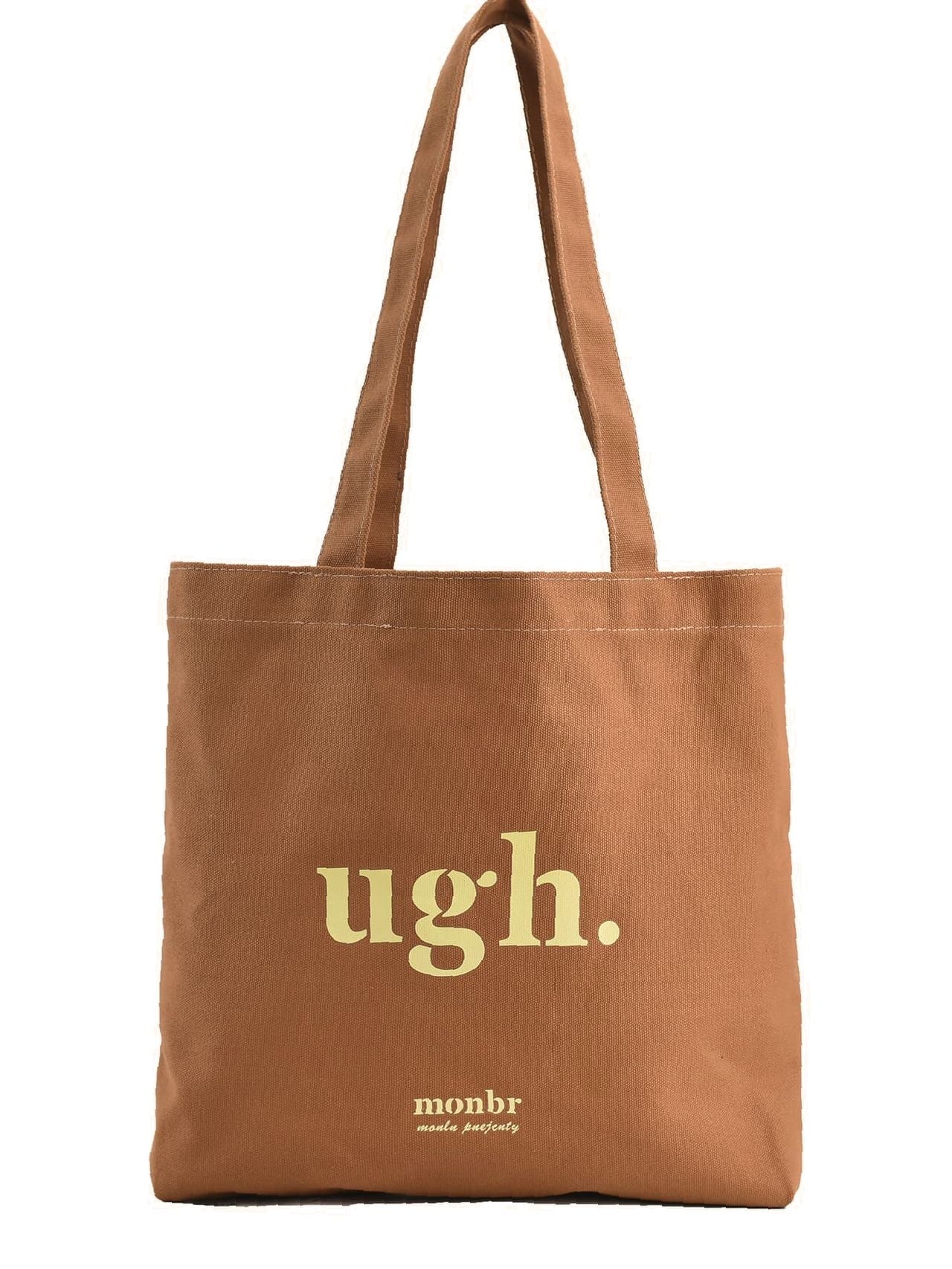 Letter Graphic Shopper Bag Preppy Canvas