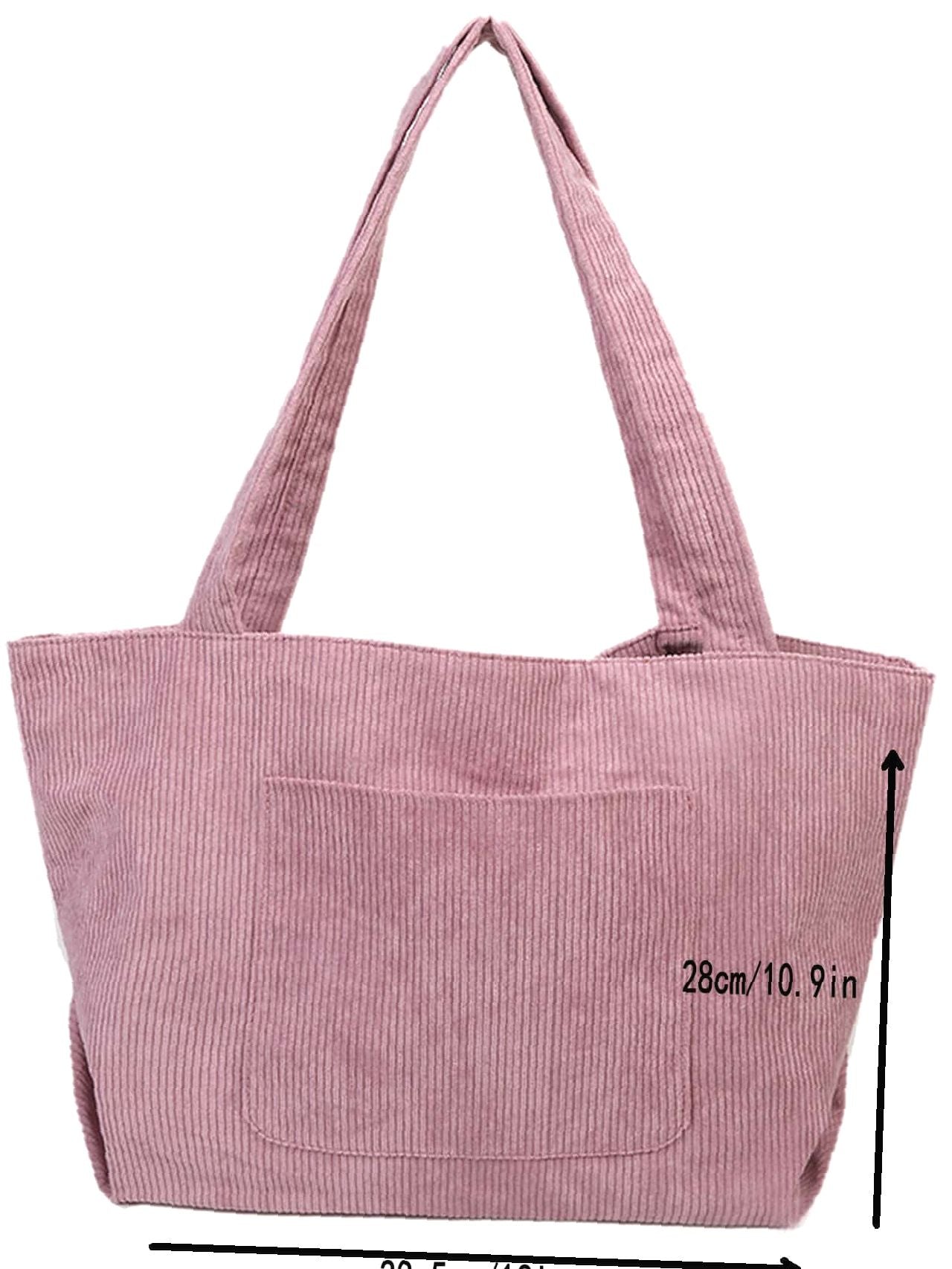 elu.Fleur tote（square）Corduroy Fleur tote （square small）Corduroy navy × navy