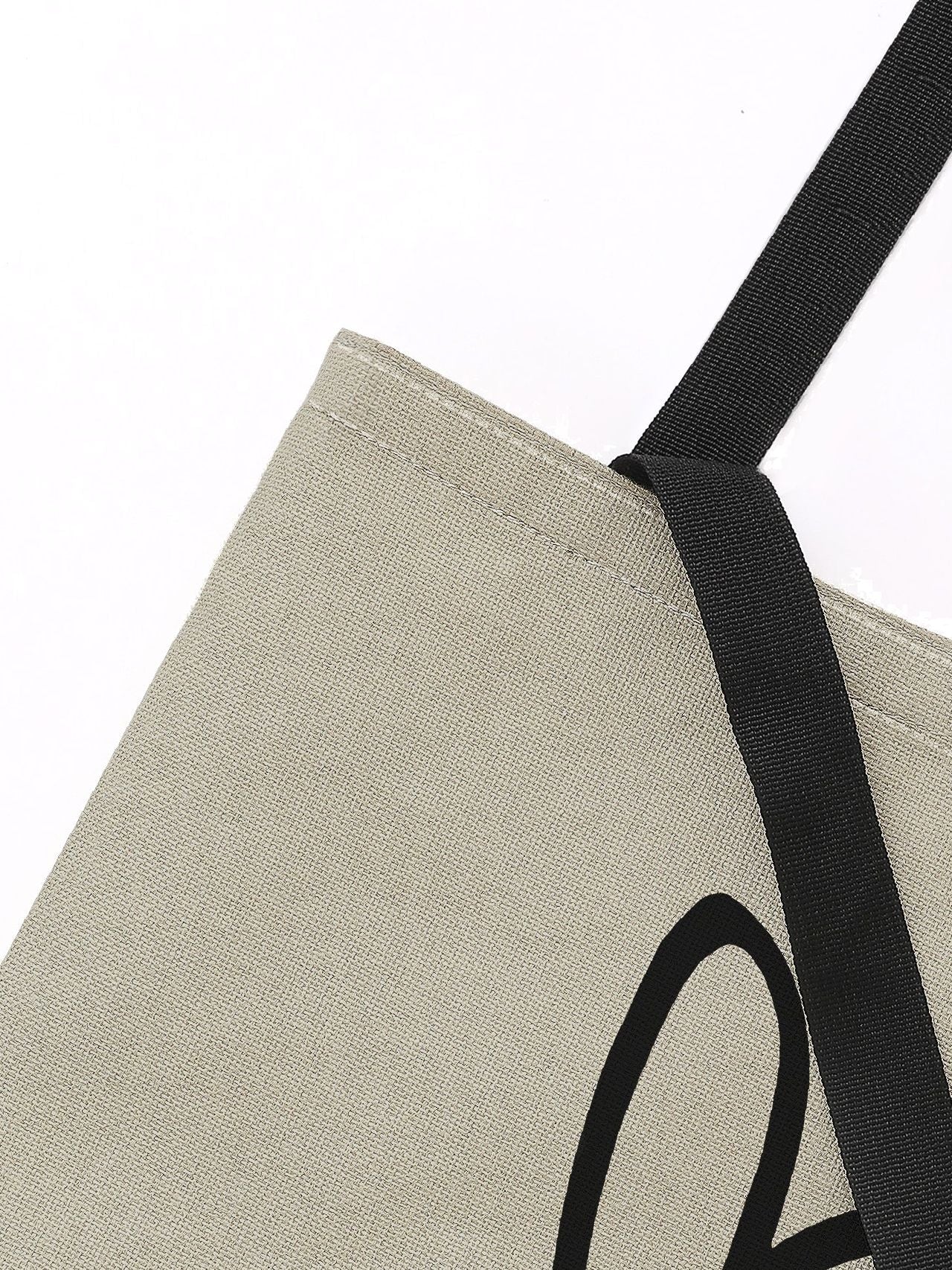 Letter Graphic Shopper Bag